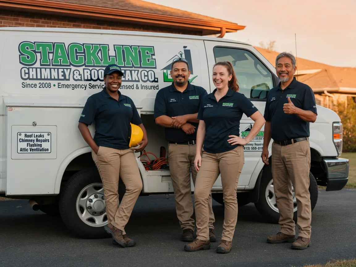 Chimney flashing repair company in Commerce, OK